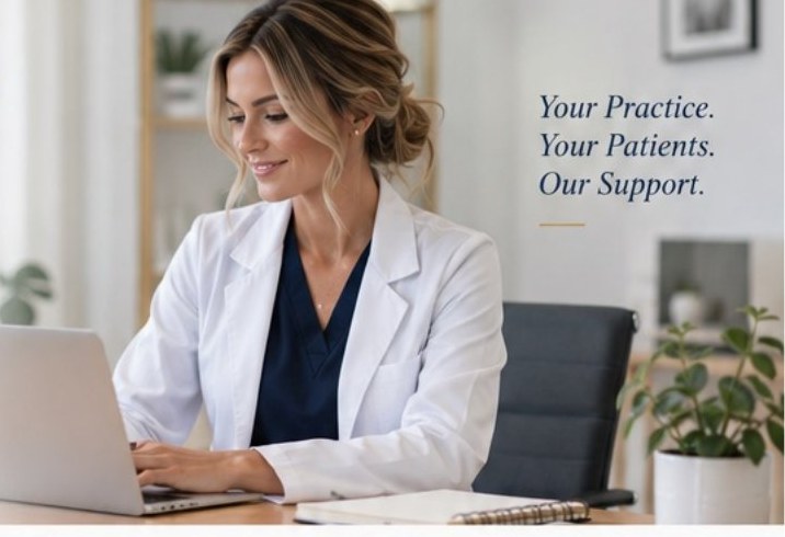 Nurse practitioner working remotely